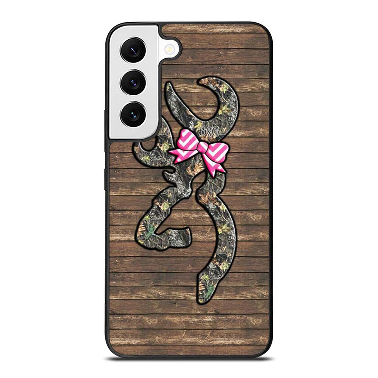 CAMO BROWNING RIBBON Samsung Galaxy S22 Case Cover
