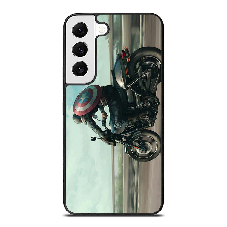 CAPTAIN AMERICA AVENGERS RIDING Samsung Galaxy S22 Case Cover