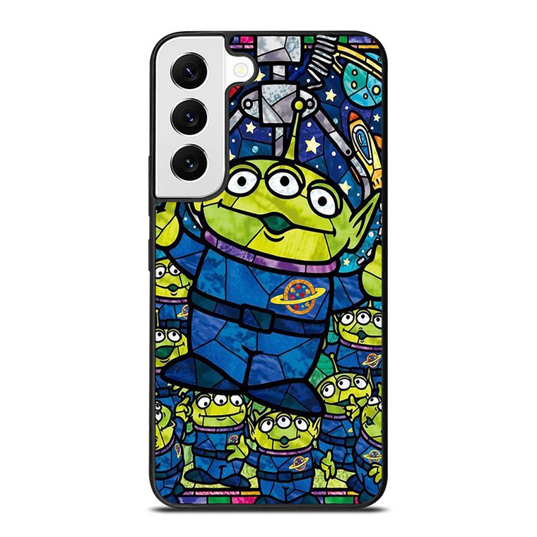 DISNEY TOY STORY ALIEN ART GLASS Samsung Galaxy S22 Case Cover