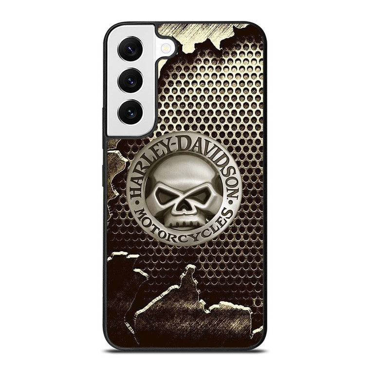 HARLEY DAVIDSON MOTORCYCLES METAL SKULL LOGO Samsung Galaxy S22 Case Cover