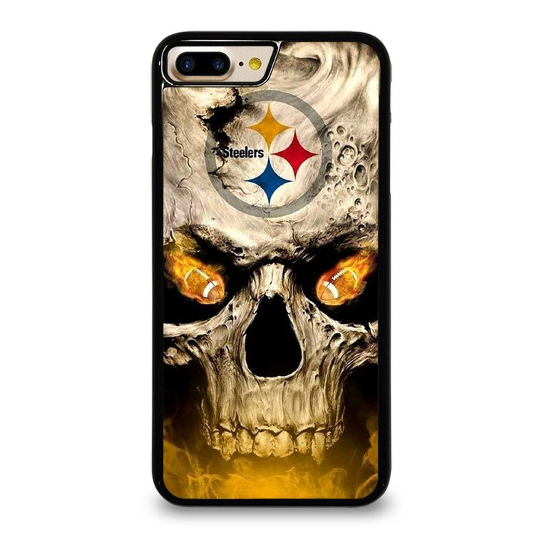 PITTSBURGH STEELERS FOOTBALL SKULL iPhone 7 / 8 Plus Case Cover