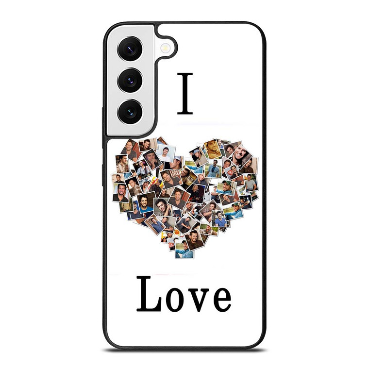 I LOVE LUKE BRYAN COLLAGE Samsung Galaxy S22 Case Cover