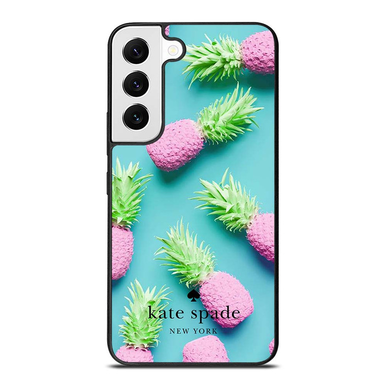 KATE SPADE NEW YORK LOGO SUMMER PINEAPPLE ICON Samsung Galaxy S22 Case Cover
