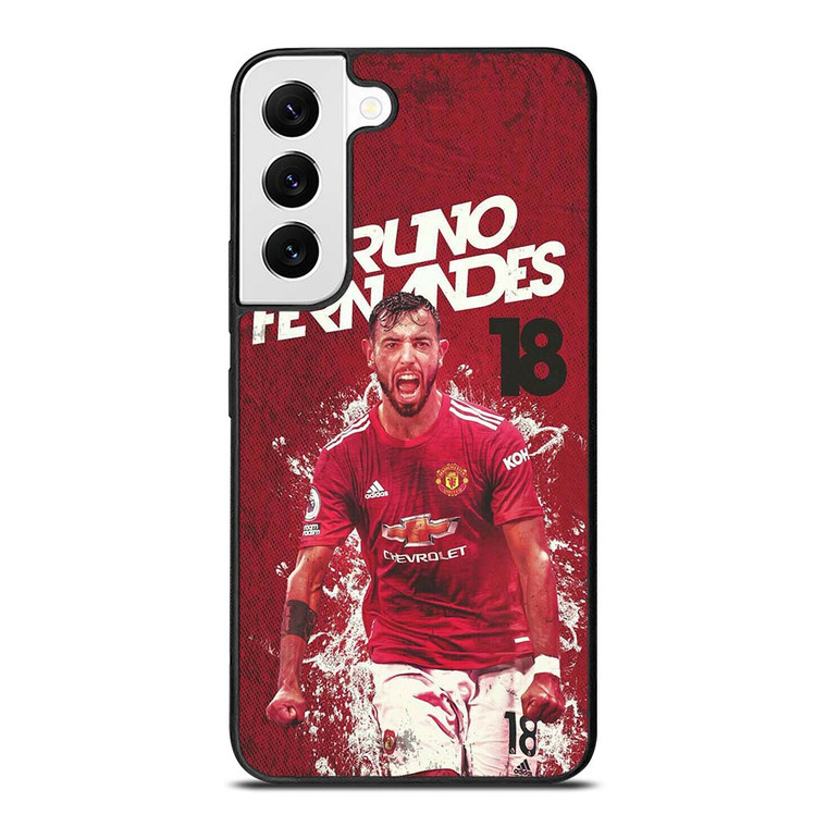 MANCHESTER UNITED BRUNO FERNANDES Samsung Galaxy S22 Case Cover