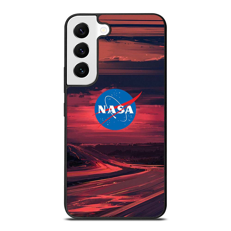 NASA LOGO SUNSET Samsung Galaxy S22 Case Cover