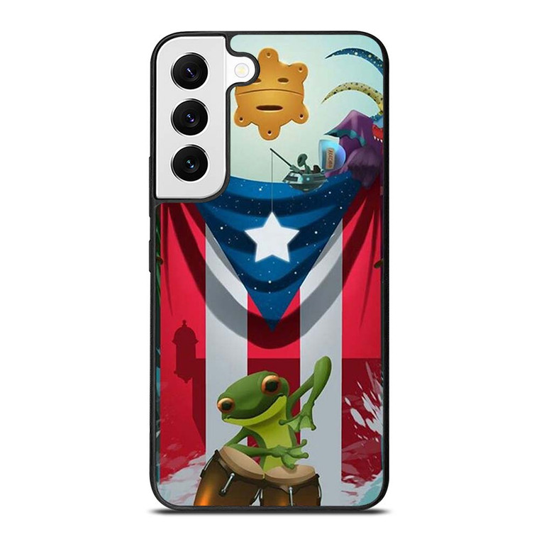 PUERTO RICO FROG FLAG Samsung Galaxy S22 Case Cover
