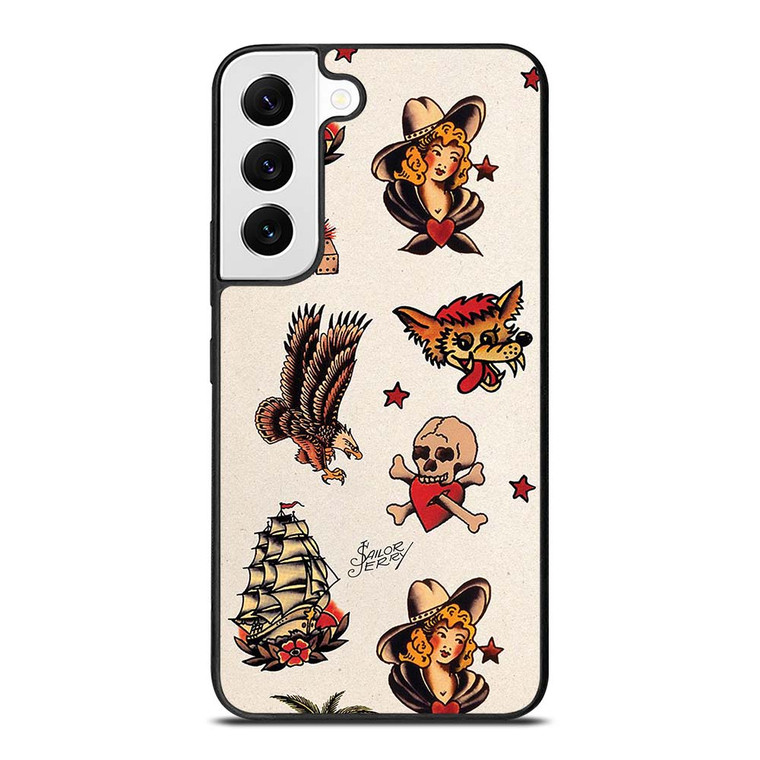 SAILOR JERRY TATTOO PATTERNS Samsung Galaxy S22 Case Cover