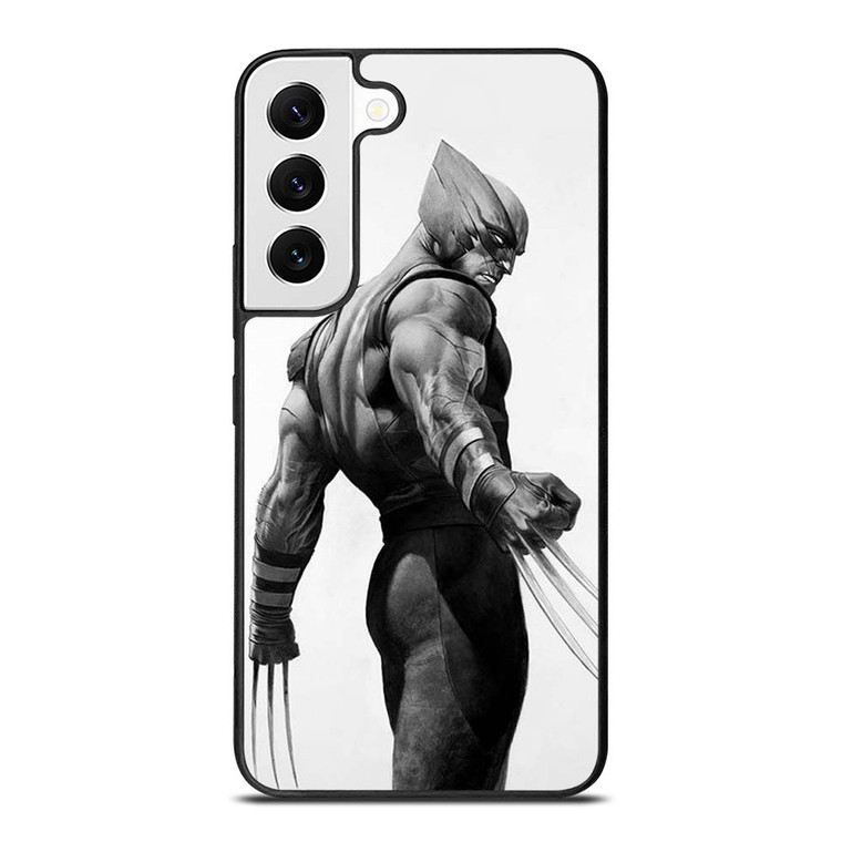 WOLVERINE X-MEN BLACK WHITE ART Samsung Galaxy S22 Case Cover
