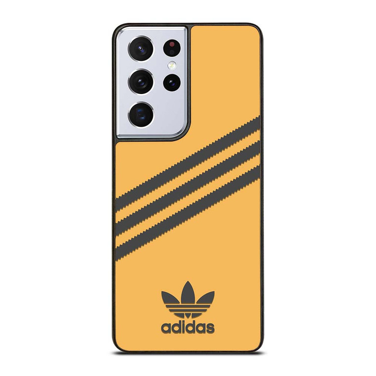 ADIDAS ORIGINALS STRIPES ORANGE BLACK Samsung Galaxy S21 Ultra Case Cover