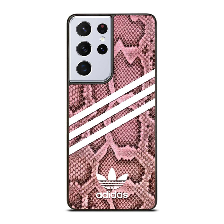 ADIDAS ORIGINALS STRIPES PINK SNAKE SKIN Samsung Galaxy S21 Ultra Case Cover