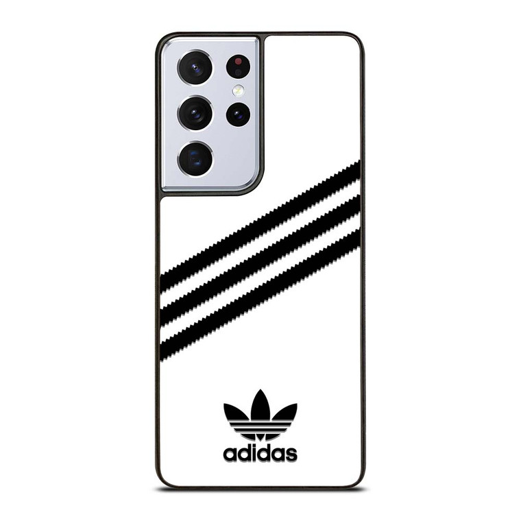 ADIDAS ORIGINALS STRIPES WHITE BLACK Samsung Galaxy S21 Ultra Case Cover