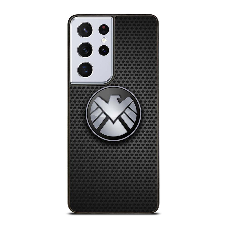 AGENTS OF SHIELD MARVEL LOGO METAL Samsung Galaxy S21 Ultra Case Cover