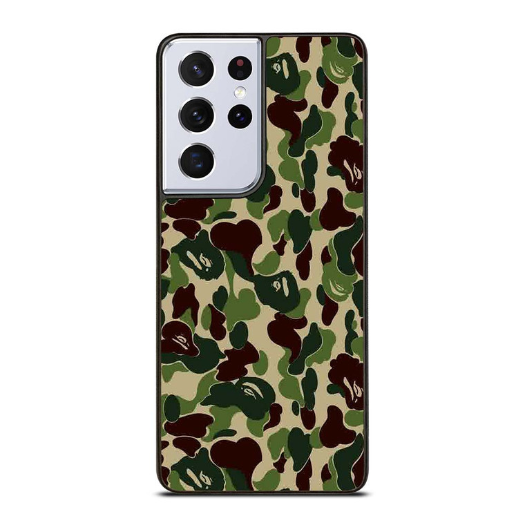 BAPE BATHING APE CAMO Samsung Galaxy S21 Ultra Case Cover