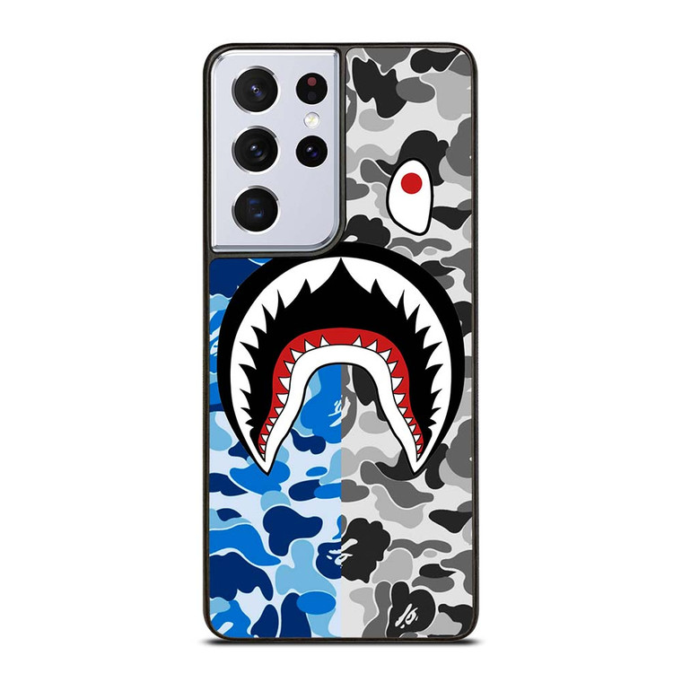 CAMO BAPE SHARK Samsung Galaxy S21 Ultra Case Cover