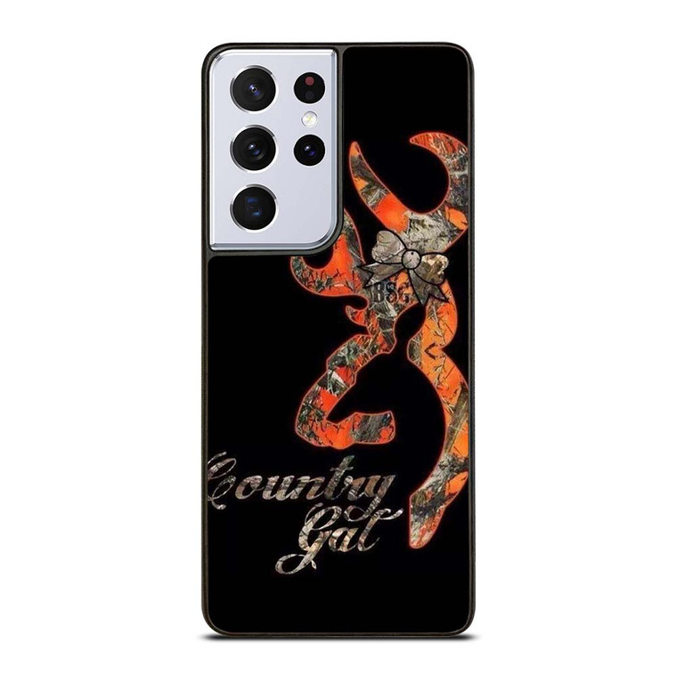 CAMO BROWNING COUNTRY GAL Samsung Galaxy S21 Ultra Case Cover