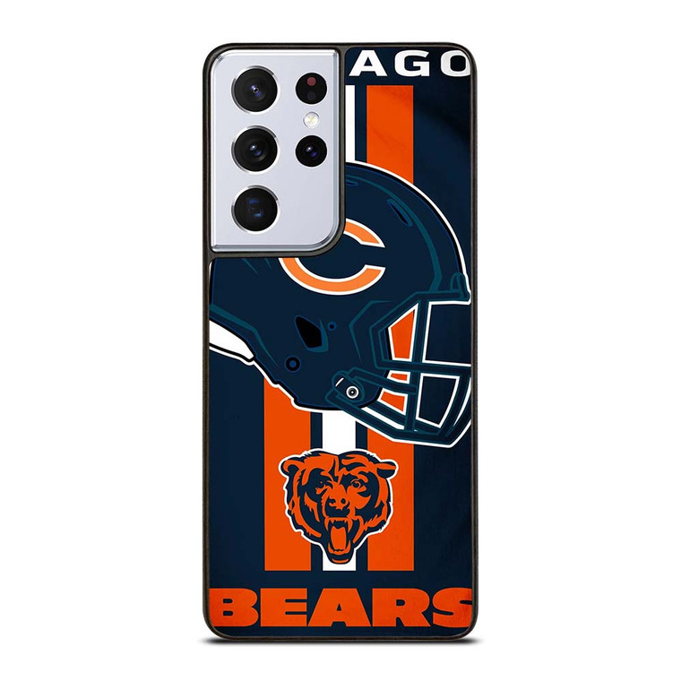 CHICAGO BEARS FLAG LOGO Samsung Galaxy S21 Ultra Case Cover