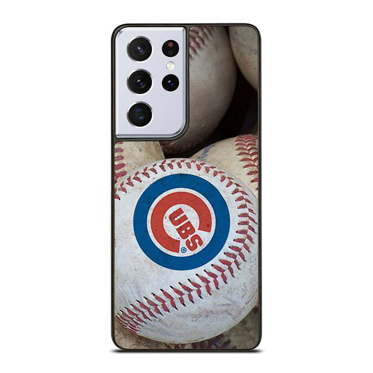 CHICAGO CUBS BALL LOGO Samsung Galaxy S21 Ultra Case Cover