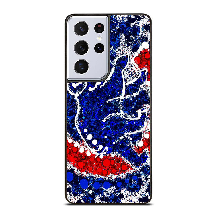 CHICAGO CUBS LOGO ART Samsung Galaxy S21 Ultra Case Cover
