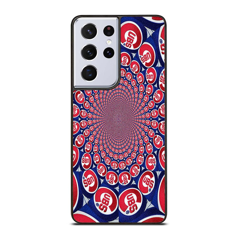 CHICAGO CUBS LOGO COLLAGE Samsung Galaxy S21 Ultra Case Cover