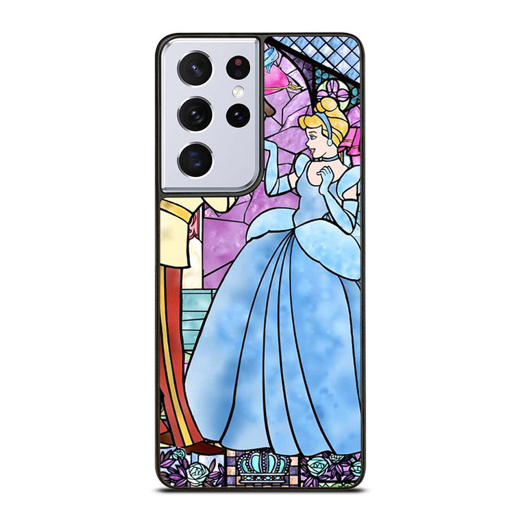 CINDERELLA ART GLASSES Disney Samsung Galaxy S21 Ultra Case Cover