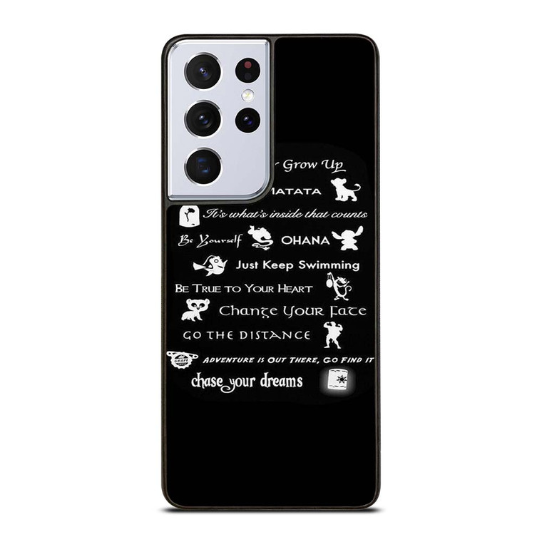 DISNEY LESSONS BLACK Samsung Galaxy S21 Ultra Case Cover