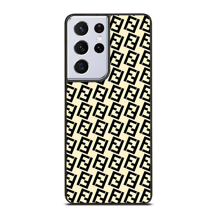 FENDI FASHION ROMA LOGO PATTERN Samsung Galaxy S21 Ultra Case Cover