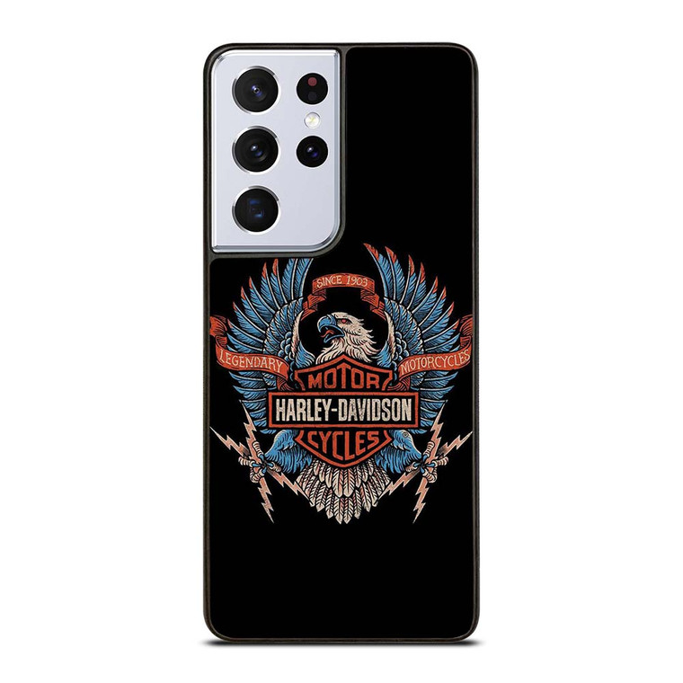 HARLEY DAVIDSON LEGENDARY MOTORCYCLES LOGO EAGLE Samsung Galaxy S21 Ultra Case Cover
