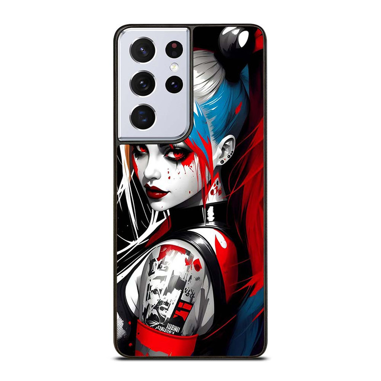 HARLEY QUINN DC ART Samsung Galaxy S21 Ultra Case Cover
