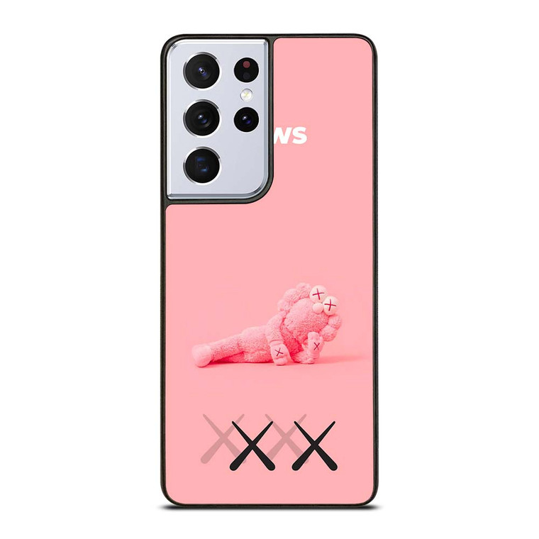 KAWS PINK LOGO MASCOT Samsung Galaxy S21 Ultra Case Cover