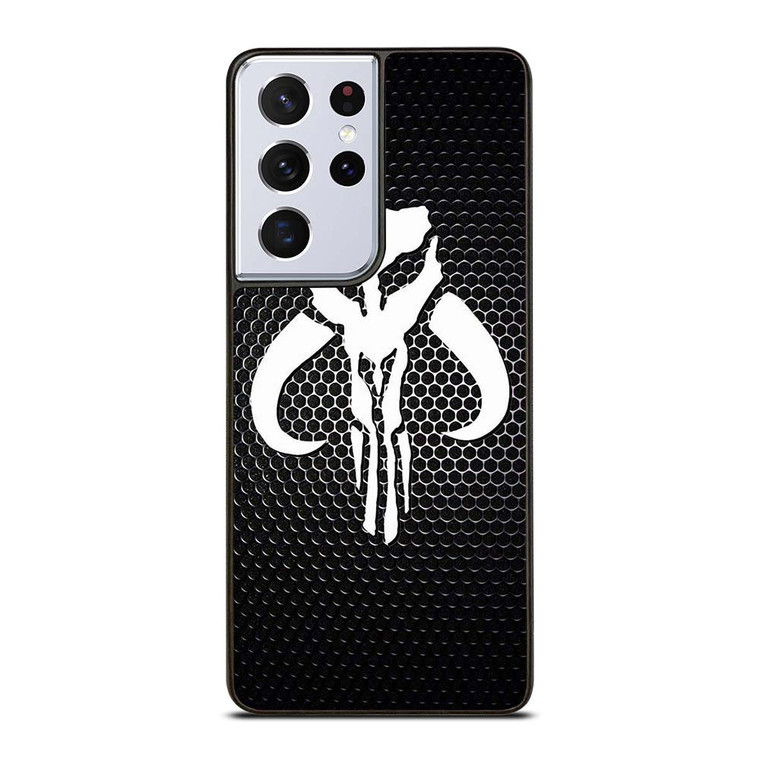 MANDALORIAN METAL CARBON LOGO Samsung Galaxy S21 Ultra Case Cover