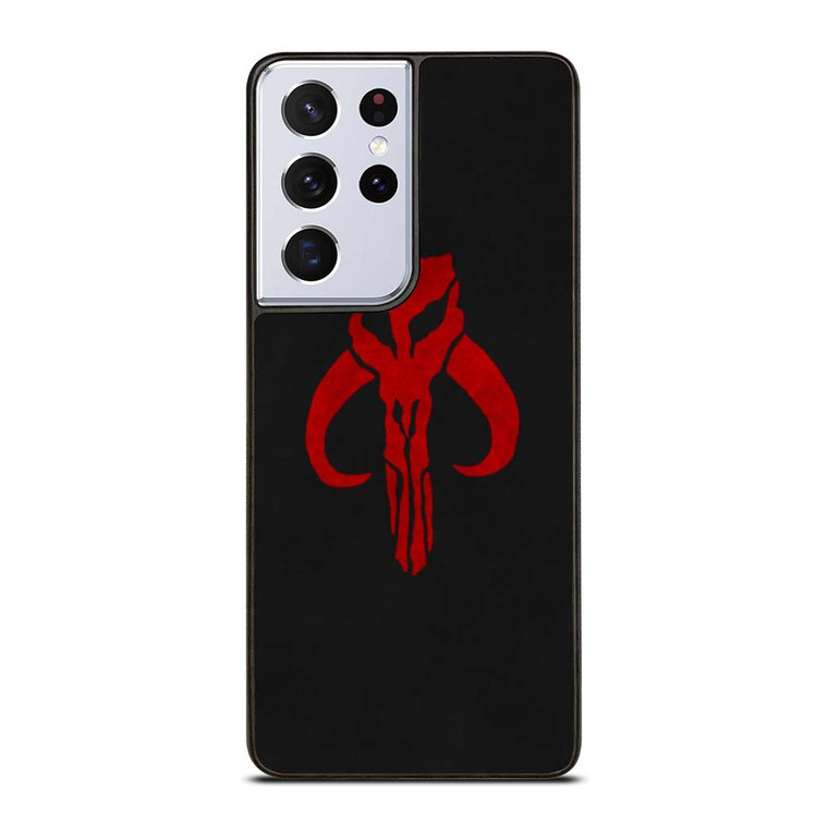 MANDALORIAN RED SKULL LOGO Samsung Galaxy S21 Ultra Case Cover