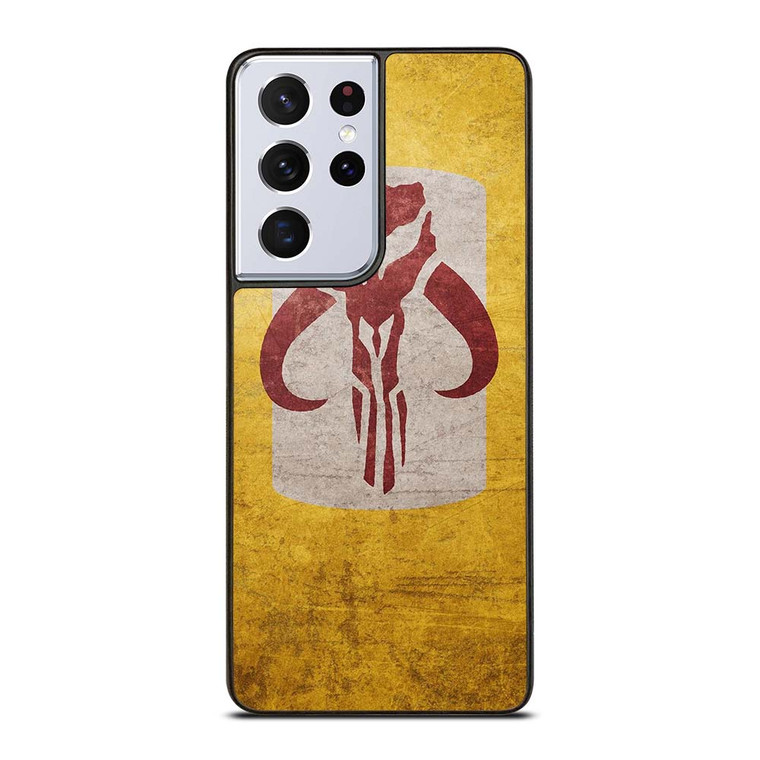 MANDALORIAN YELLOW LOGO Samsung Galaxy S21 Ultra Case Cover