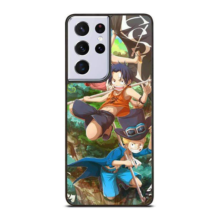 ONE PIECE LUFFY SABO ACE KID Samsung Galaxy S21 Ultra Case Cover