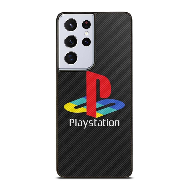 PLAYSTATION PS CARBON Samsung Galaxy S21 Ultra Case Cover
