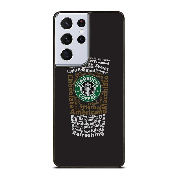 STARBUCKS COFFEE ART TYPOGRAPHY Samsung Galaxy S21 Ultra Case Cover