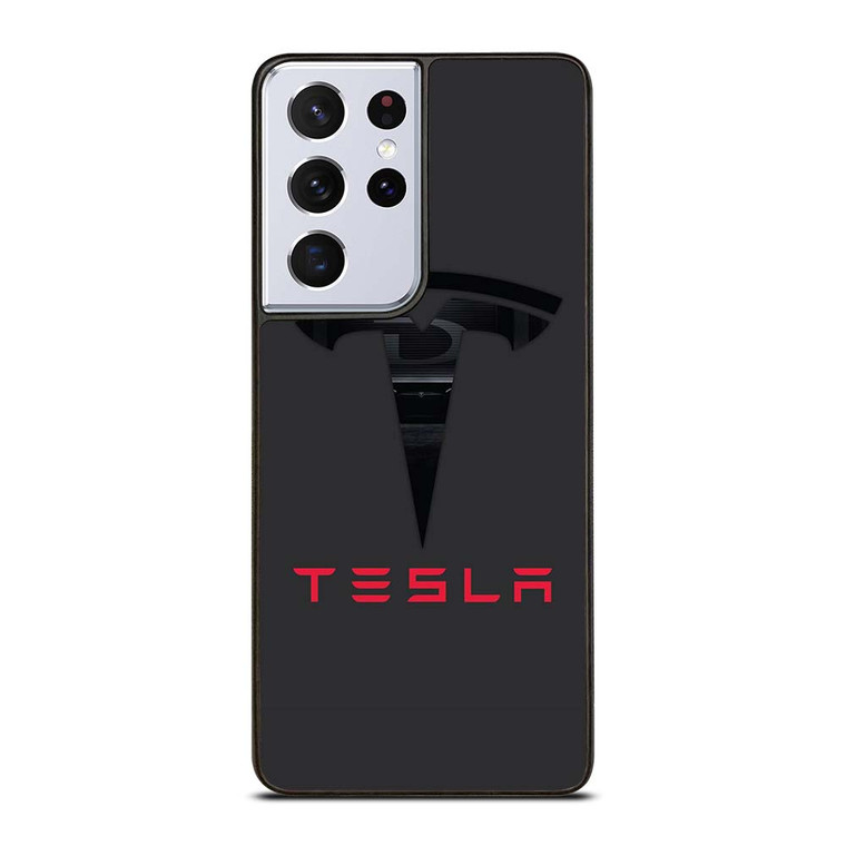 TESLA MOTORS BLACK ICON Samsung Galaxy S21 Ultra Case Cover