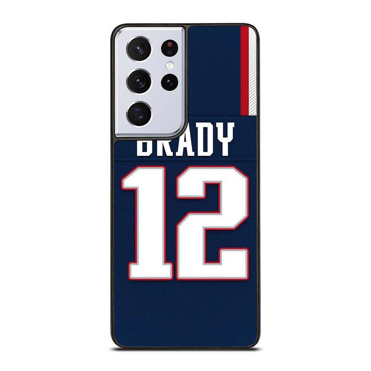 TOM BRADY NEW ENGLAND PATRIOTS 12 JERSEY Samsung Galaxy S21 Ultra Case Cover