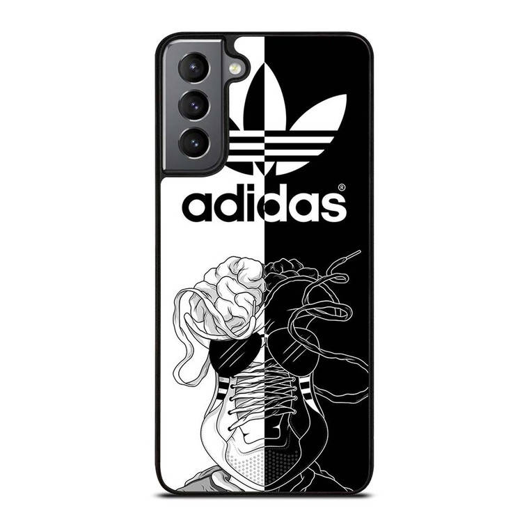 ADIDAS BLACK & WHITE Samsung Galaxy S21 Plus Case Cover