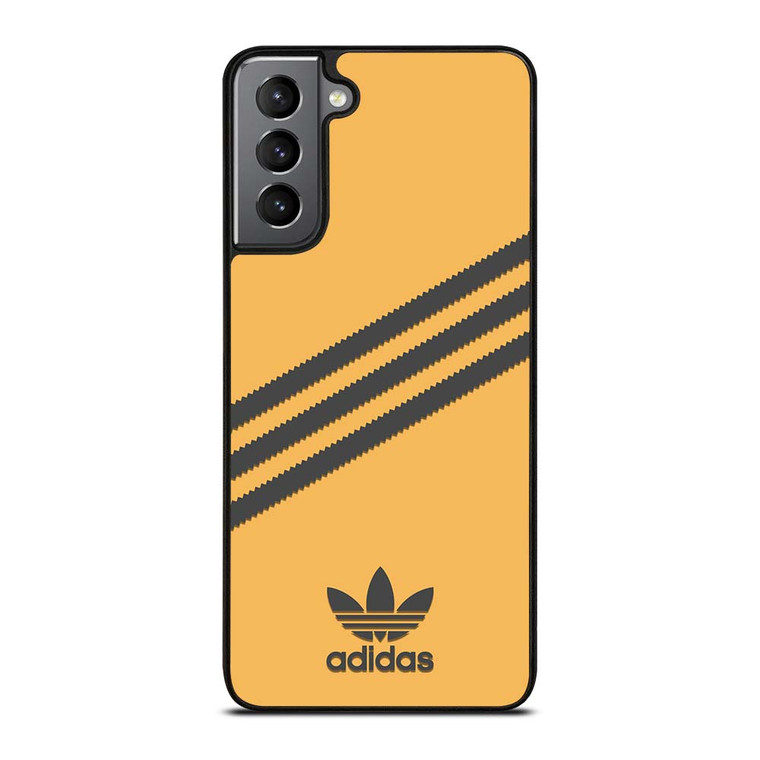 ADIDAS ORIGINALS STRIPES ORANGE BLACK Samsung Galaxy S21 Plus Case Cover