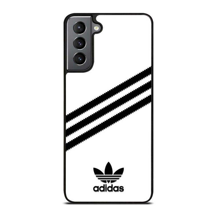 ADIDAS ORIGINALS STRIPES WHITE BLACK Samsung Galaxy S21 Plus Case Cover