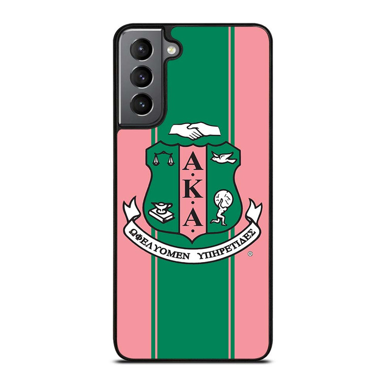 AKA PINK AND GREEN LOGO Samsung Galaxy S21 Plus Case Cover