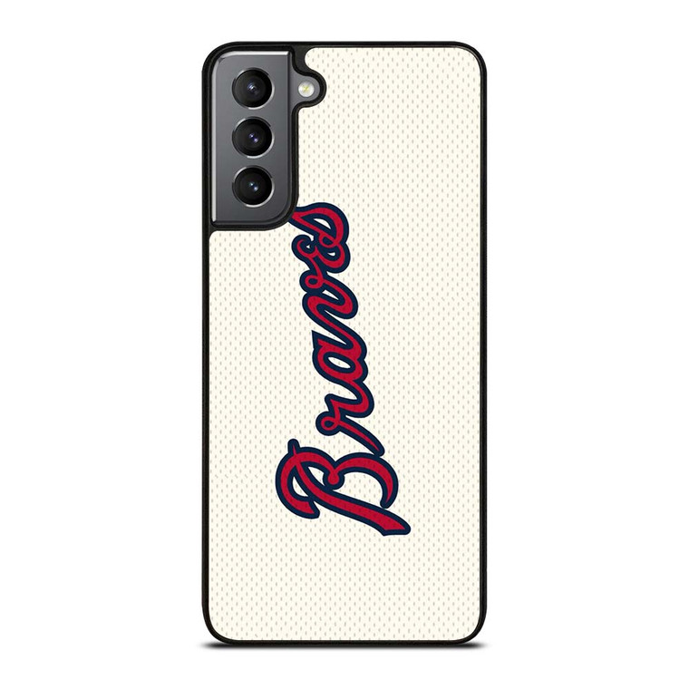 ATLANTA BRAVES ICON BASEBALL TEAM LOGO Samsung Galaxy S21 Plus Case Cover