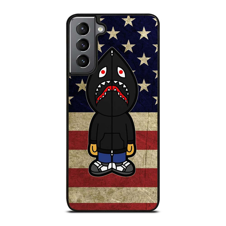 BAPE CAMO SHARK AMERICA Samsung Galaxy S21 Plus Case Cover