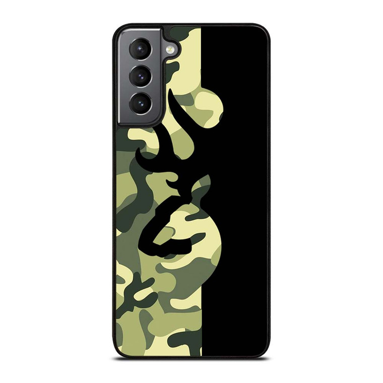 BROWNING LOGO CAMO BLACK Samsung Galaxy S21 Plus Case Cover