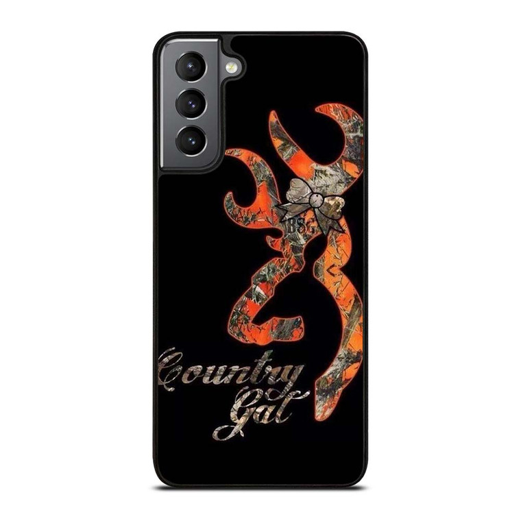 CAMO BROWNING COUNTRY GAL Samsung Galaxy S21 Plus Case Cover