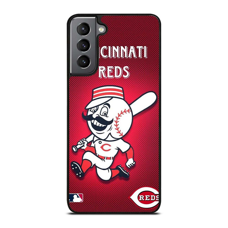 CINCINNATI REDS LOGO MLB BASEBALL TEAM MASCOT Samsung Galaxy S21 Plus Case Cover