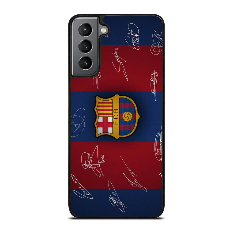 FC BARCELONA SIGNATURE Samsung Galaxy S21 Plus Case Cover