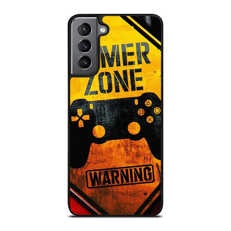 GAMER ZONE WARNING Samsung Galaxy S21 Plus Case Cover
