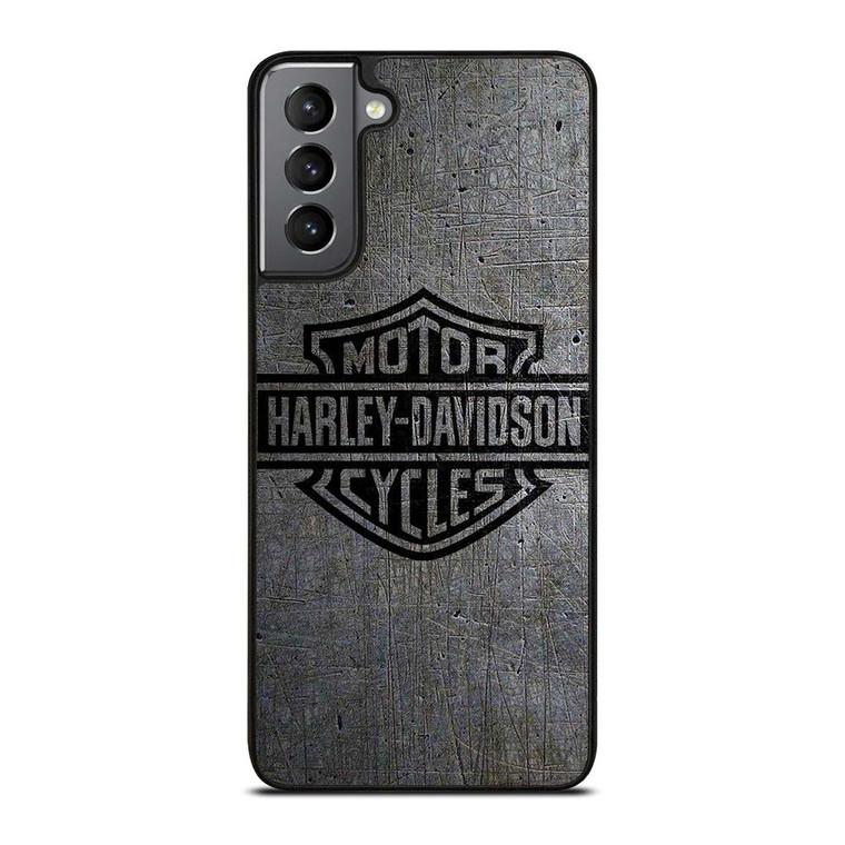 HARLEY DAVIDSON MOTORCYCLES COMPANY LOGO METAL Samsung Galaxy S21 Plus Case Cover