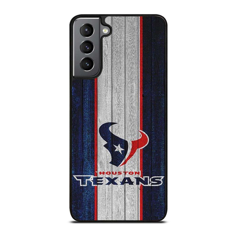 HOUSTON TEXANS WOODEN LOGO Samsung Galaxy S21 Plus Case Cover